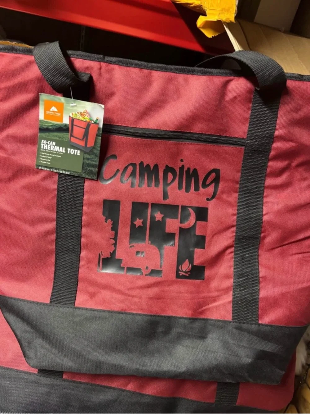 Ozark Trail 50 Can Thermal TOTE bag- Red Color-NEW. - Picture 4 of 6